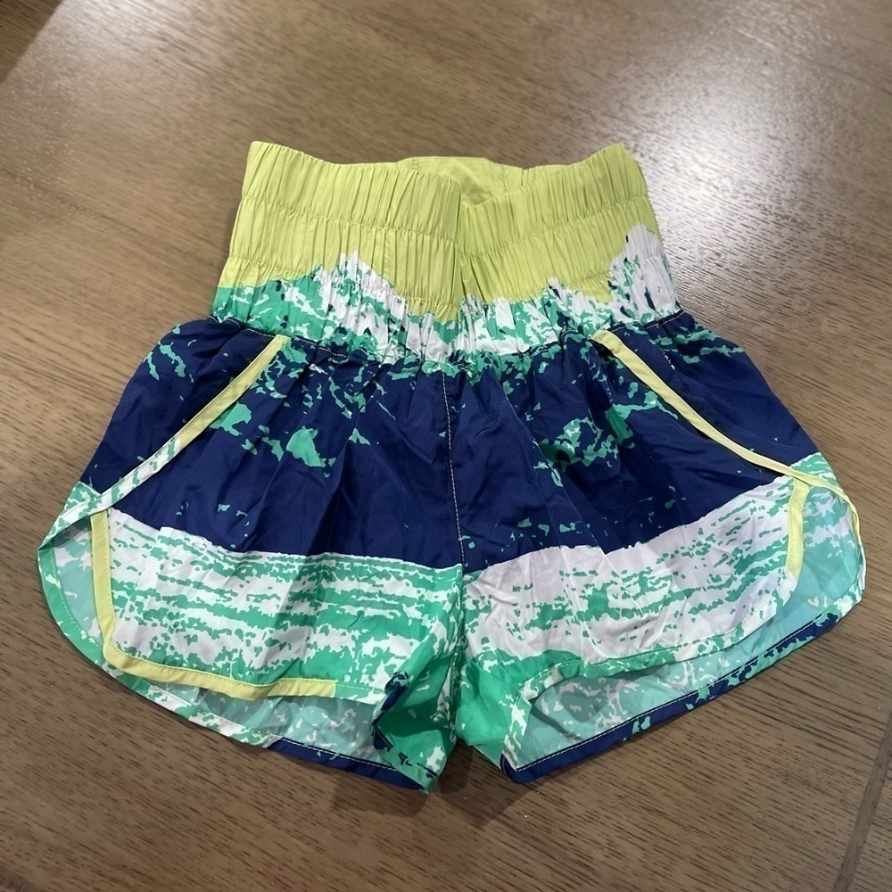 Free People FP Movement The Way Home Printed Shorts - Mountain Print Size XS